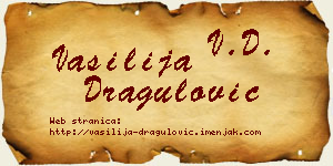 Vasilija Dragulović vizit kartica